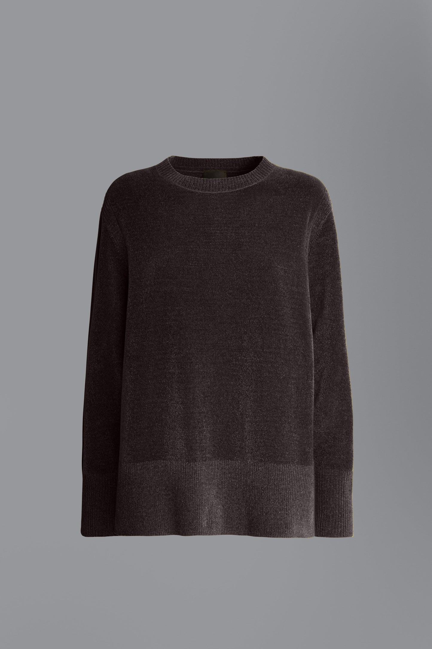 Knit Velvet Vent Round Lady