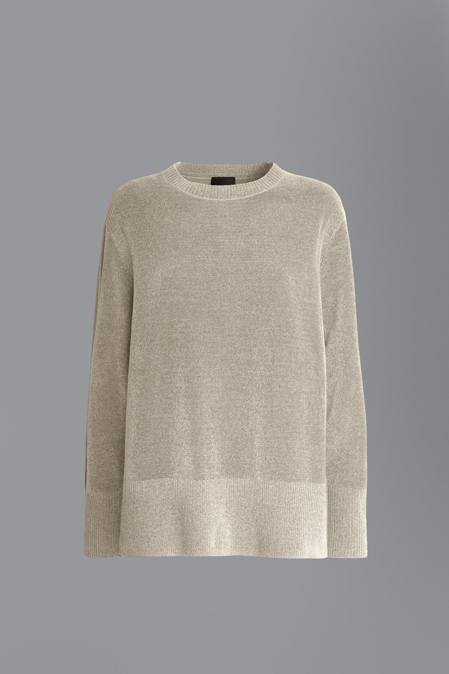Knit Velvet Vent Round Lady