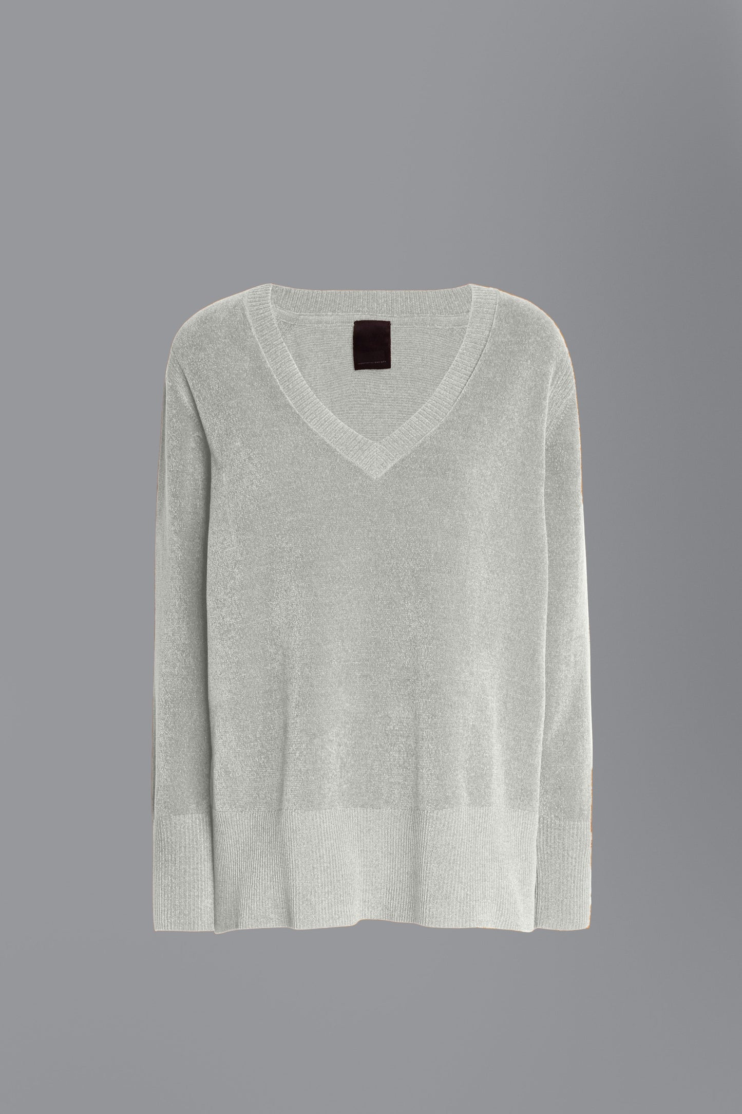 Knit Velvet Vent-Neck Lady
