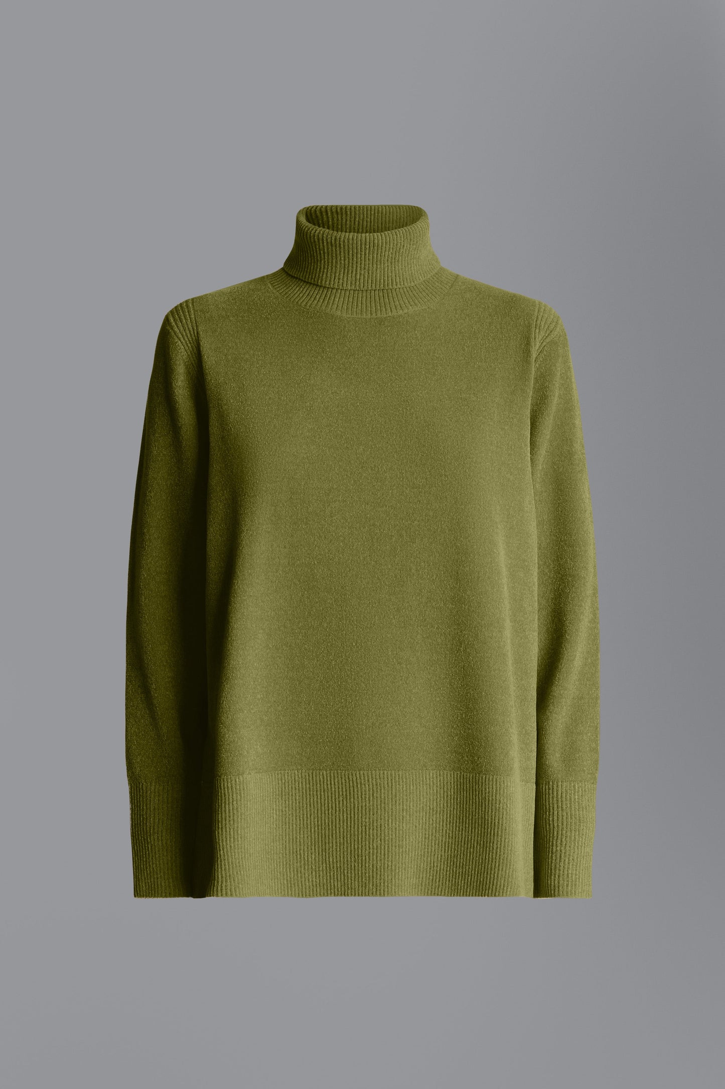 Knit Velvet Vent Turtleneck Lady