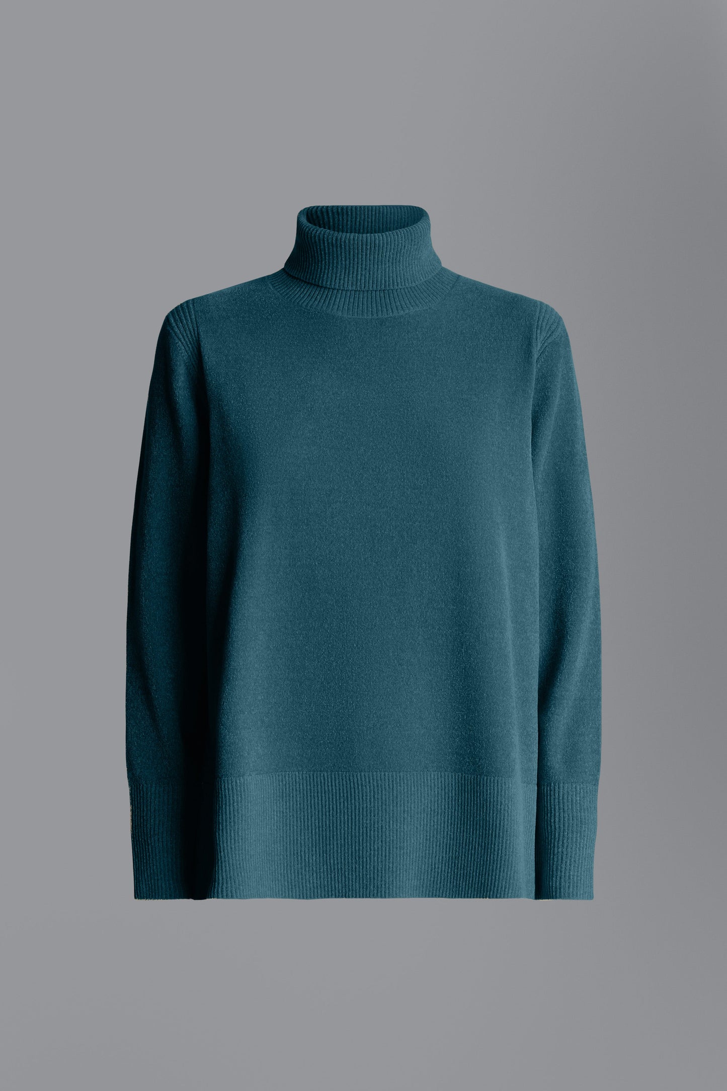 Knit Velvet Vent Turtleneck Lady