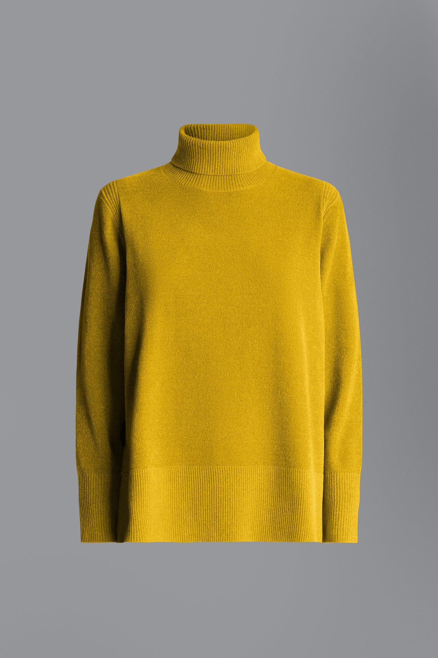 Knit Velvet Vent Turtleneck Lady