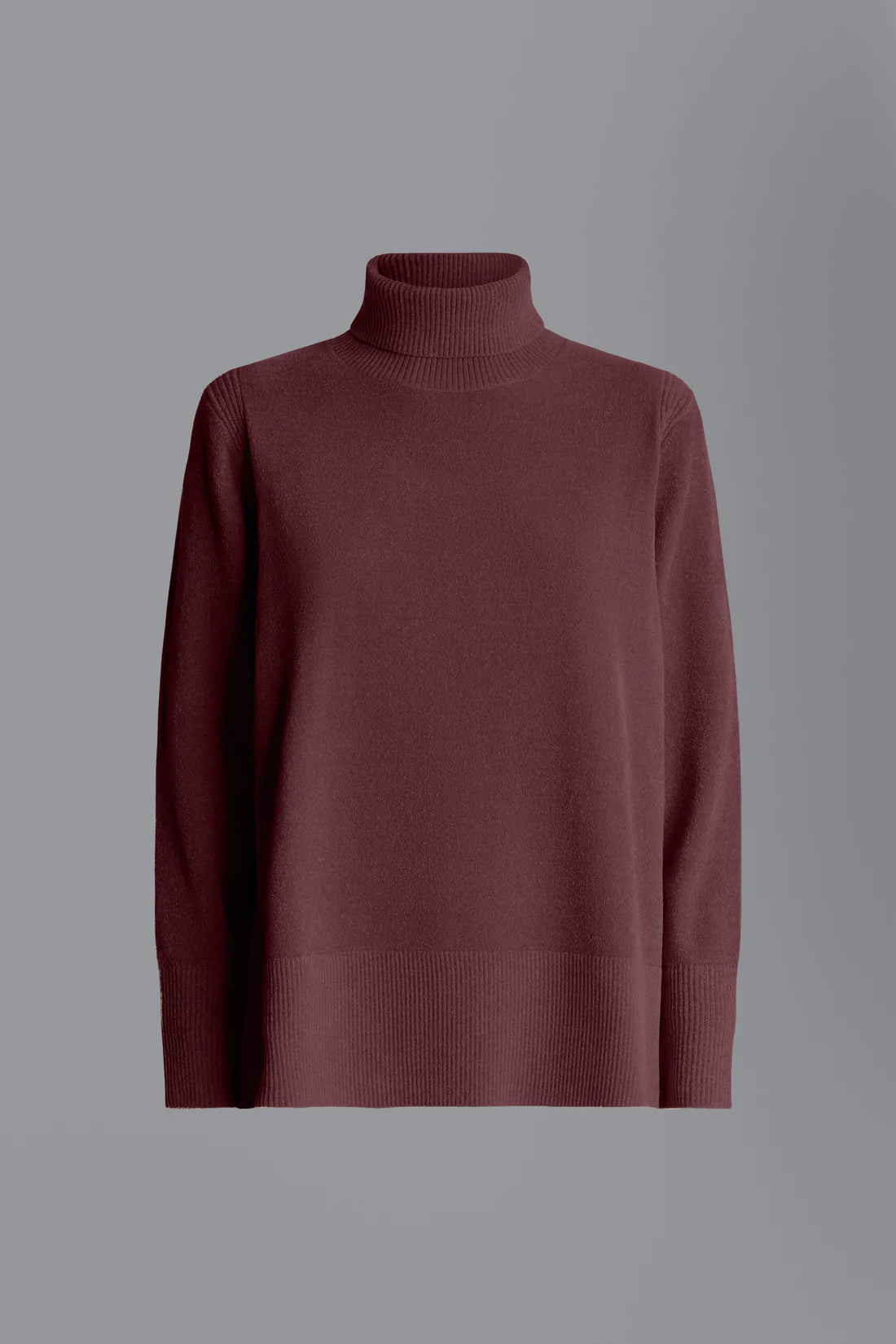 Knit Velvet Vent Turtleneck Lady