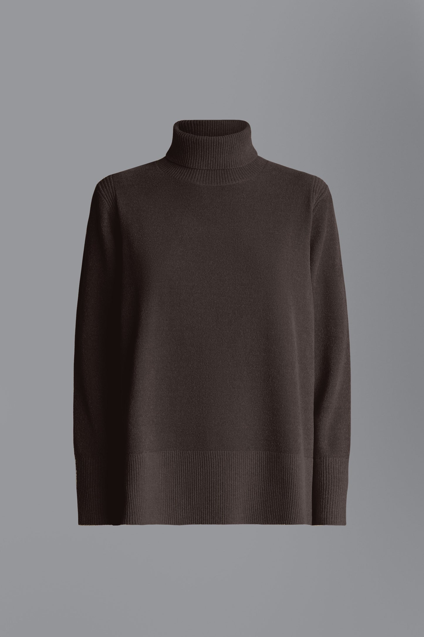 Knit Velvet Vent Turtleneck Lady