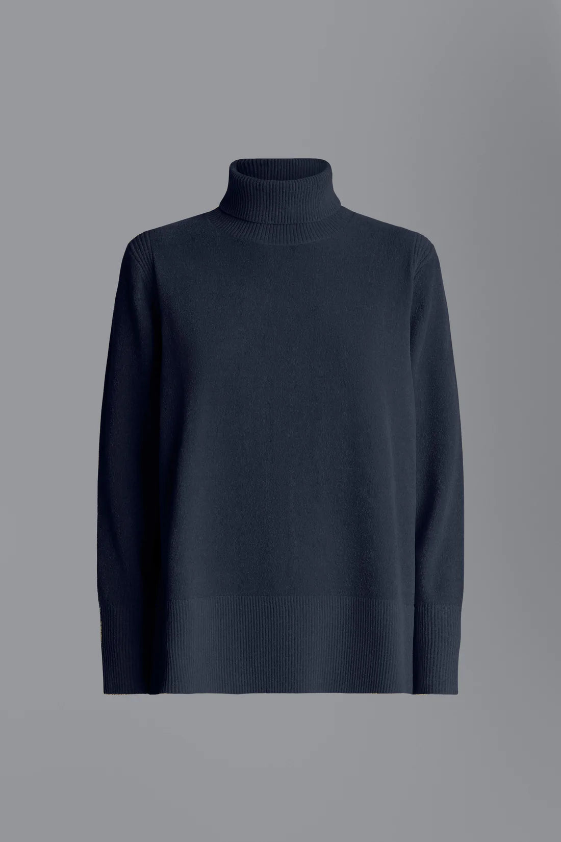 Knit Velvet Vent Turtleneck Lady