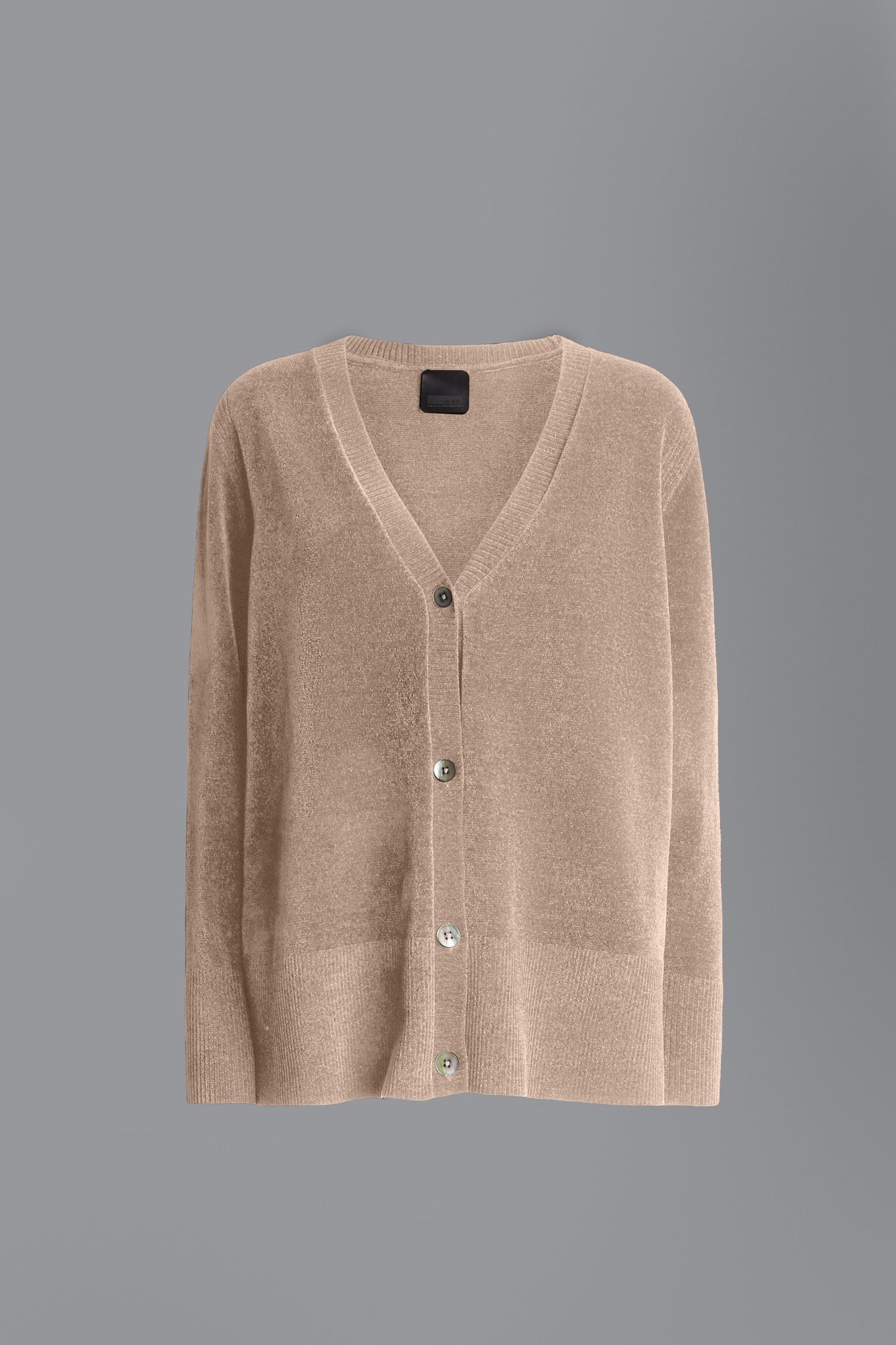 Knit Velvet Vent Cardigan Lady