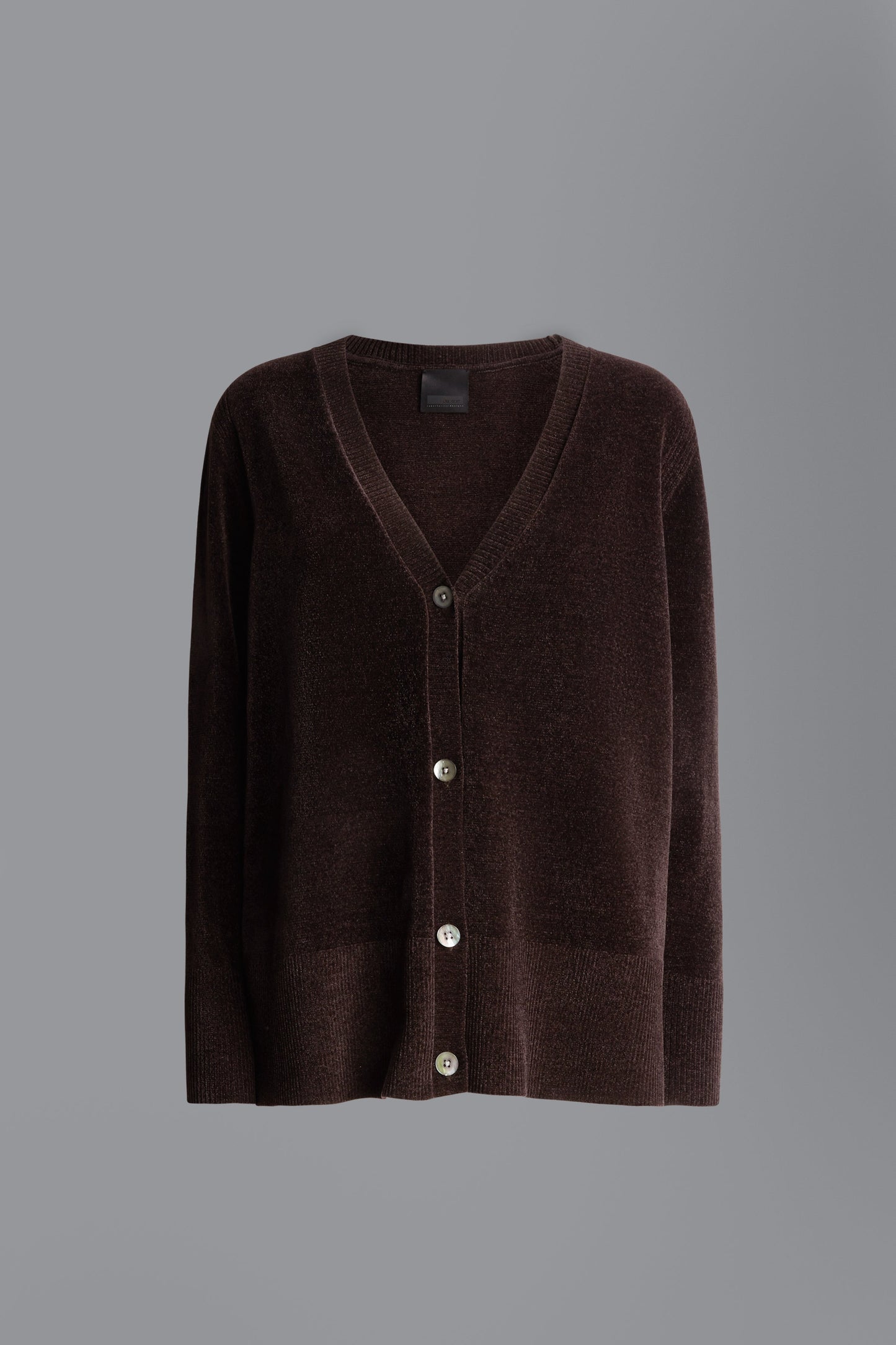 Knit Velvet Vent Cardigan Lady