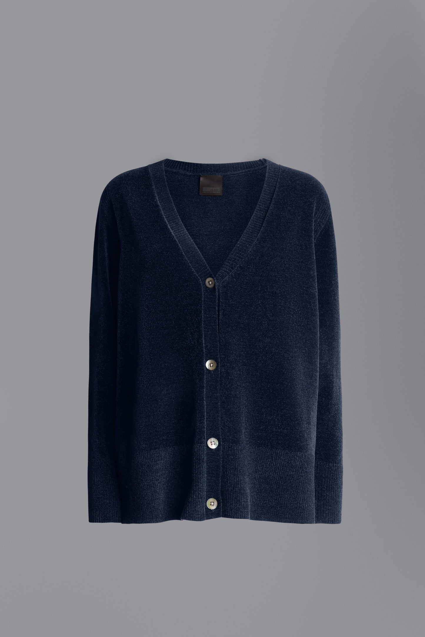 Knit Velvet Vent Cardigan Lady