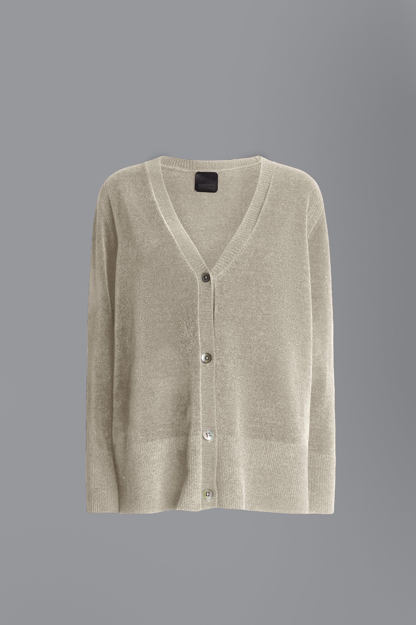 Knit Velvet Vent Cardigan Lady