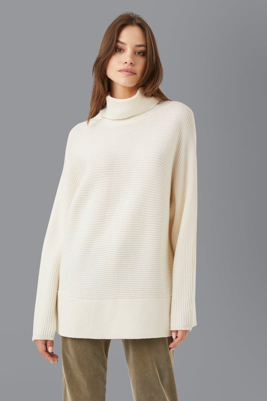 Knit Ottoman Turtleneck Lady