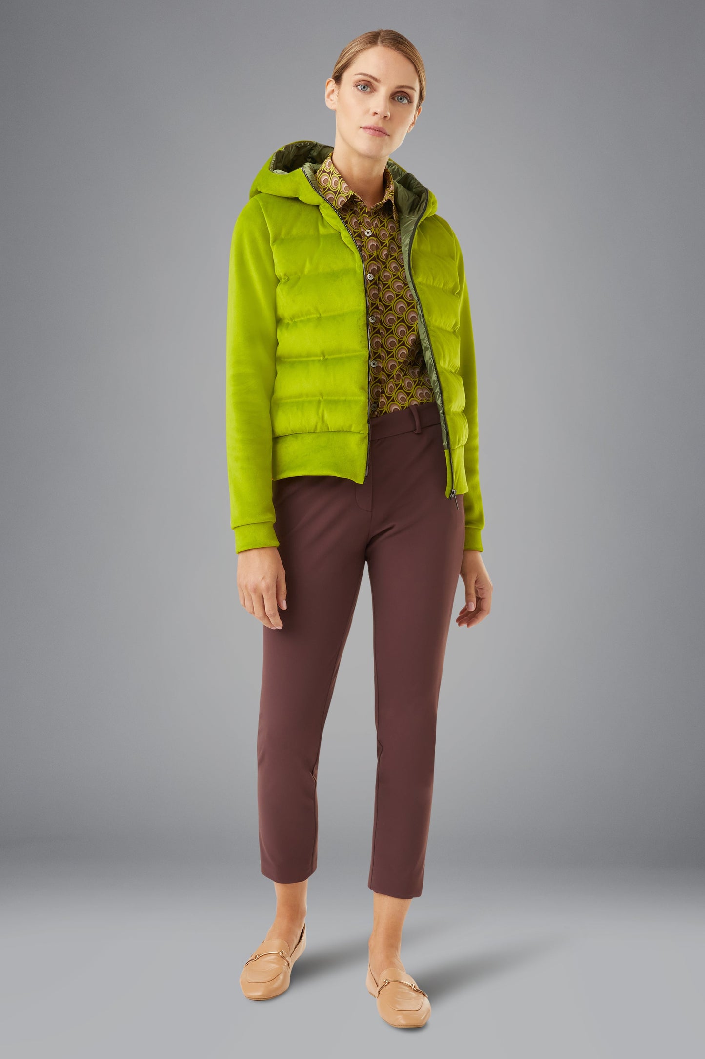 Fleece Velvet Duck Hood Lady