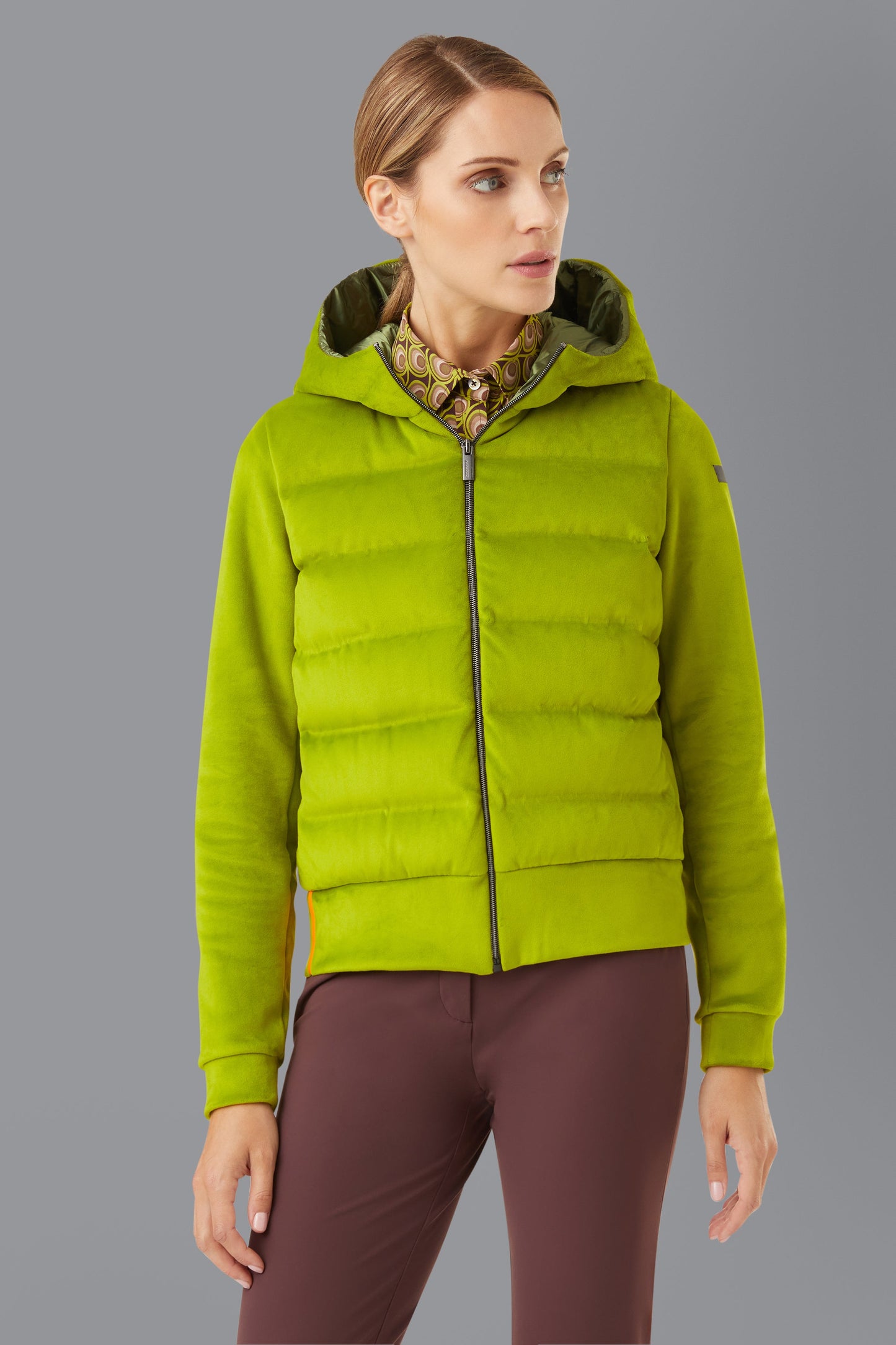 Fleece Velvet Duck Hood Lady