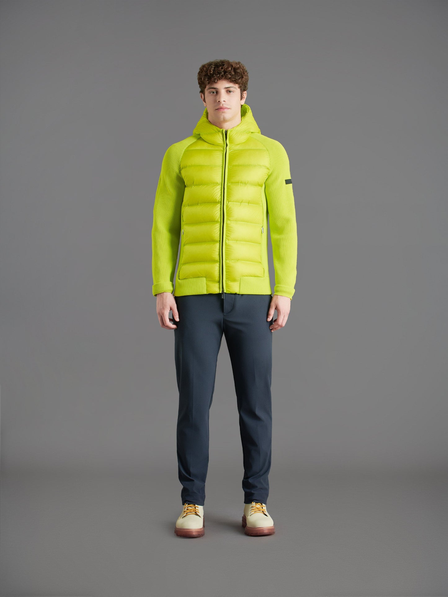 Amos Perla Duck Hood Zip Knit