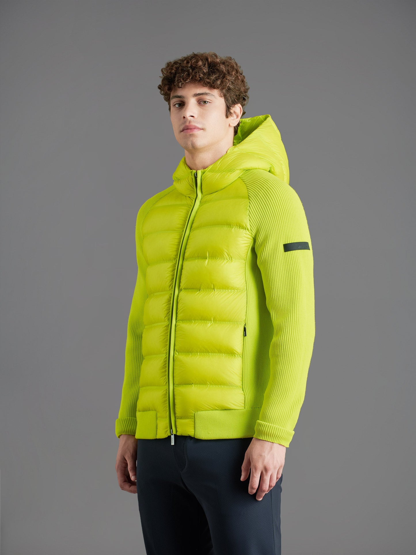 Amos Perla Duck Hood Zip Knit