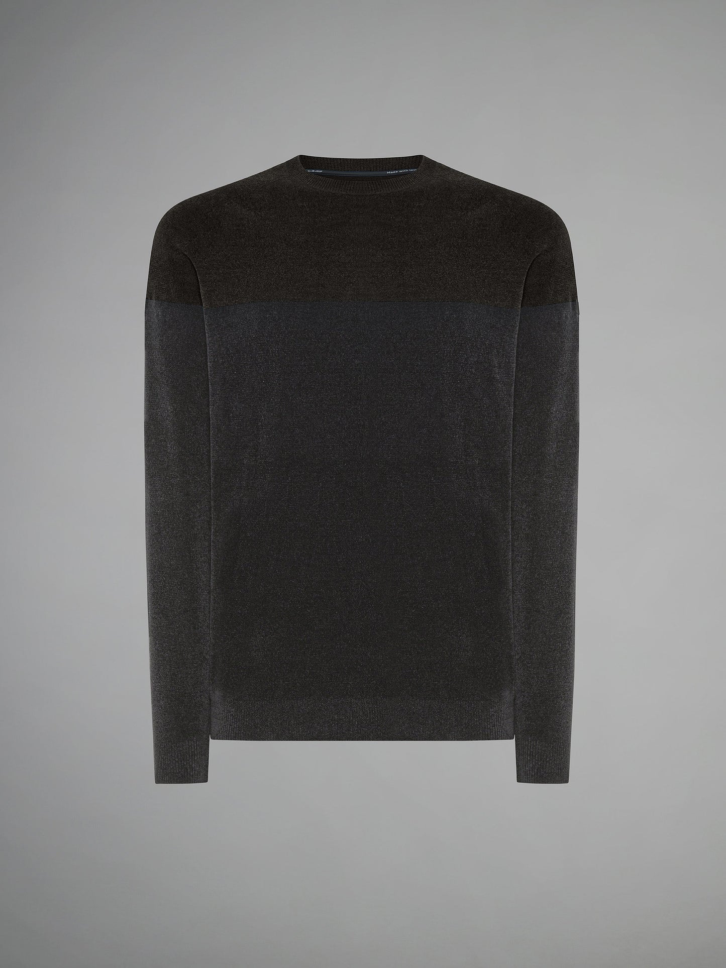 Velvet Block Round Knit