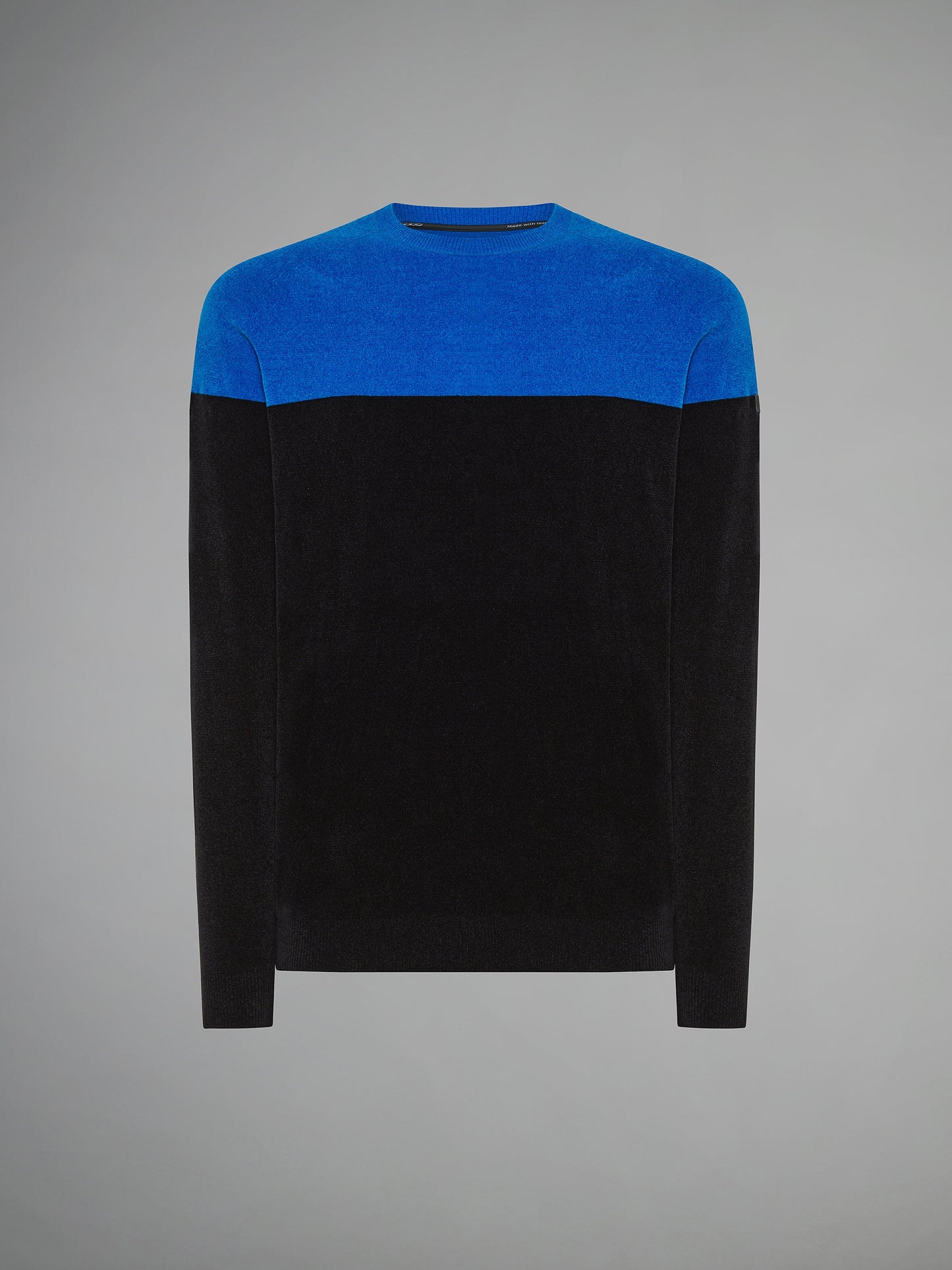 Velvet Block Round Knit