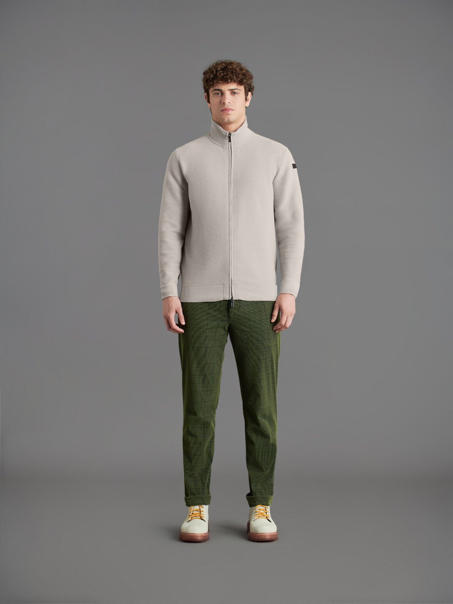 Velvet Ottoman Full Zip Knit