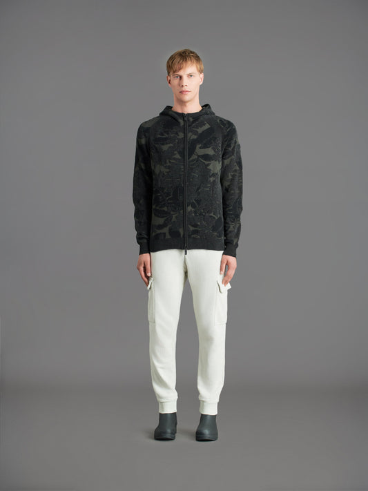Velvet Dama Hood Zip Knit