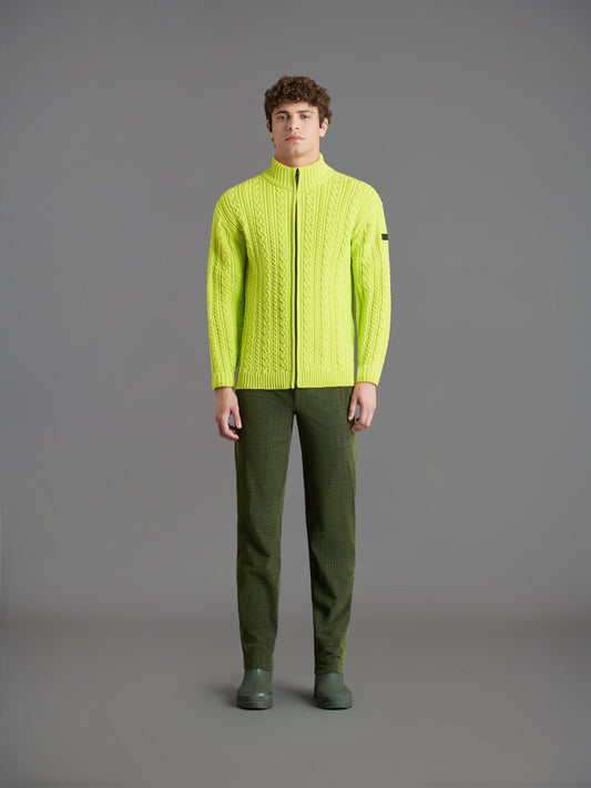 Amos Fish Full Zip Knit