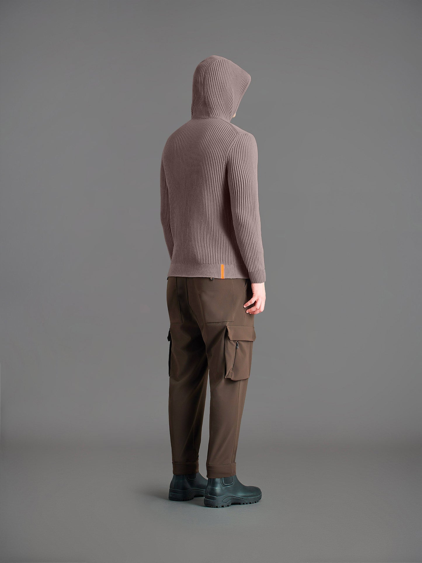 Cotton 7 Hood Zip Knit