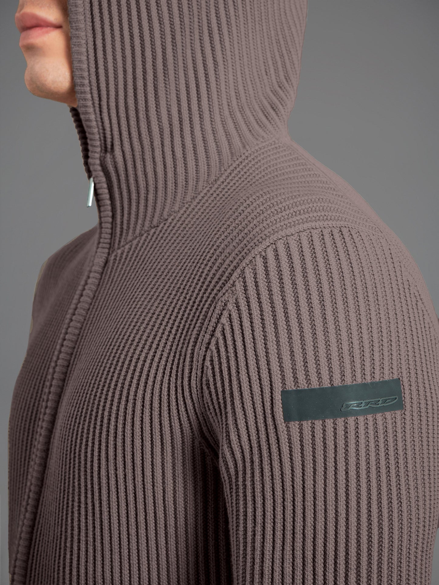 Cotton 7 Hood Zip Knit