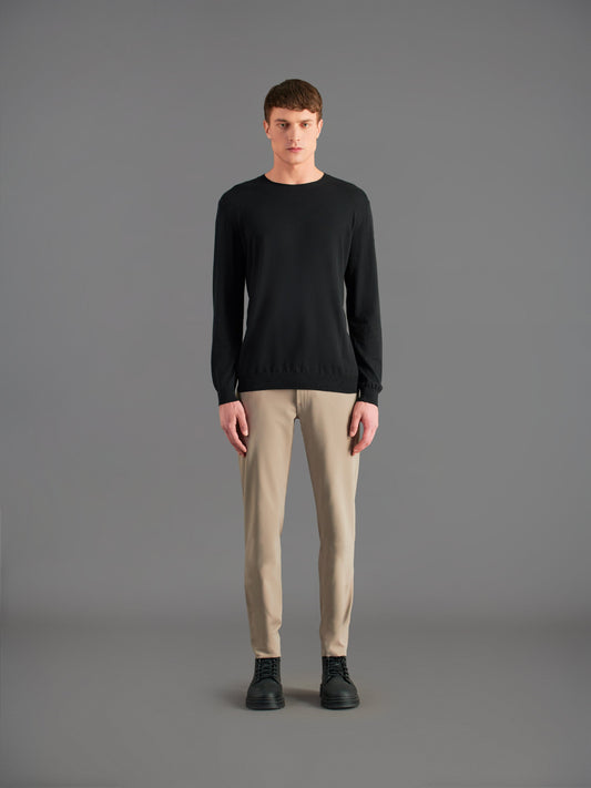 Intarzia Round Knit