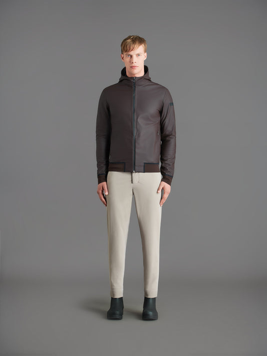 Rubber Hood Zip Soft Jkt