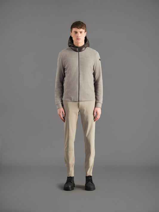 Razzle Dazzle Jacquard Duck Hood Zip Fleece
