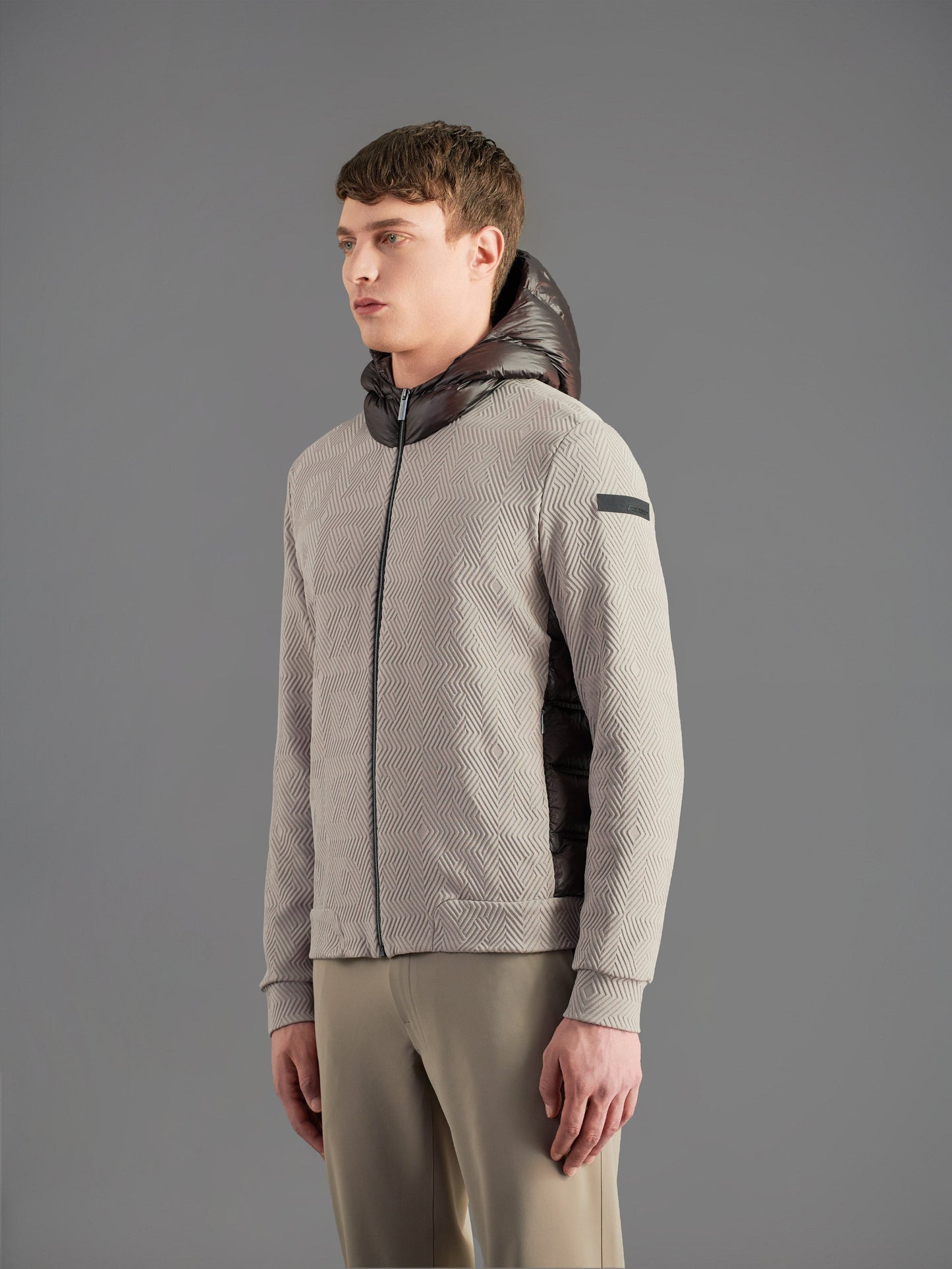 Razzle Dazzle Jacquard Duck Hood Zip Fleece