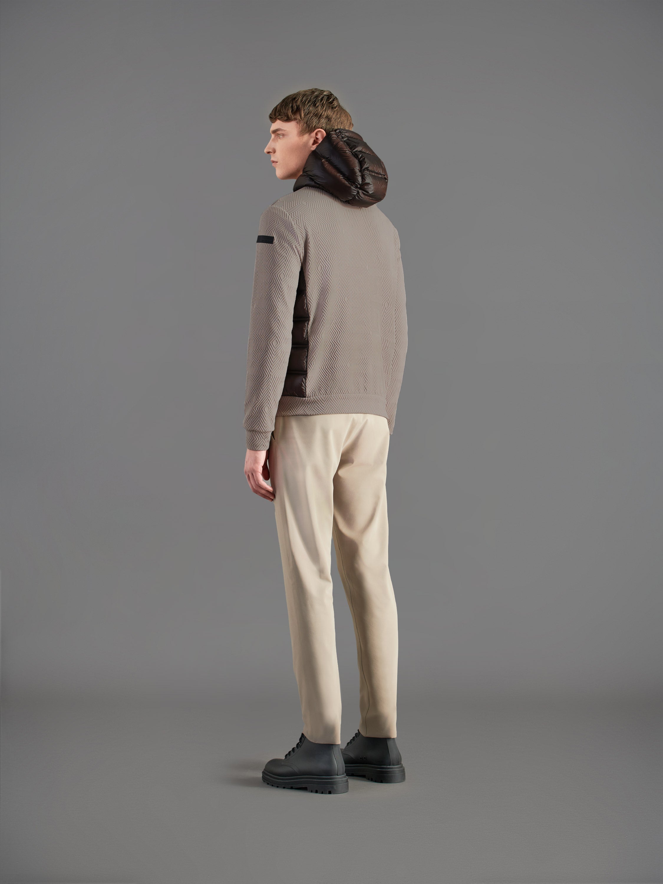 Razzle Dazzle Jacquard Duck Hood Zip Fleece
