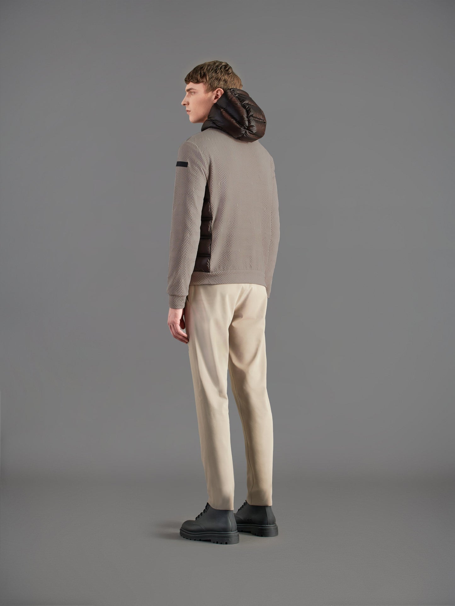Razzle Dazzle Jacquard Duck Hood Zip Fleece