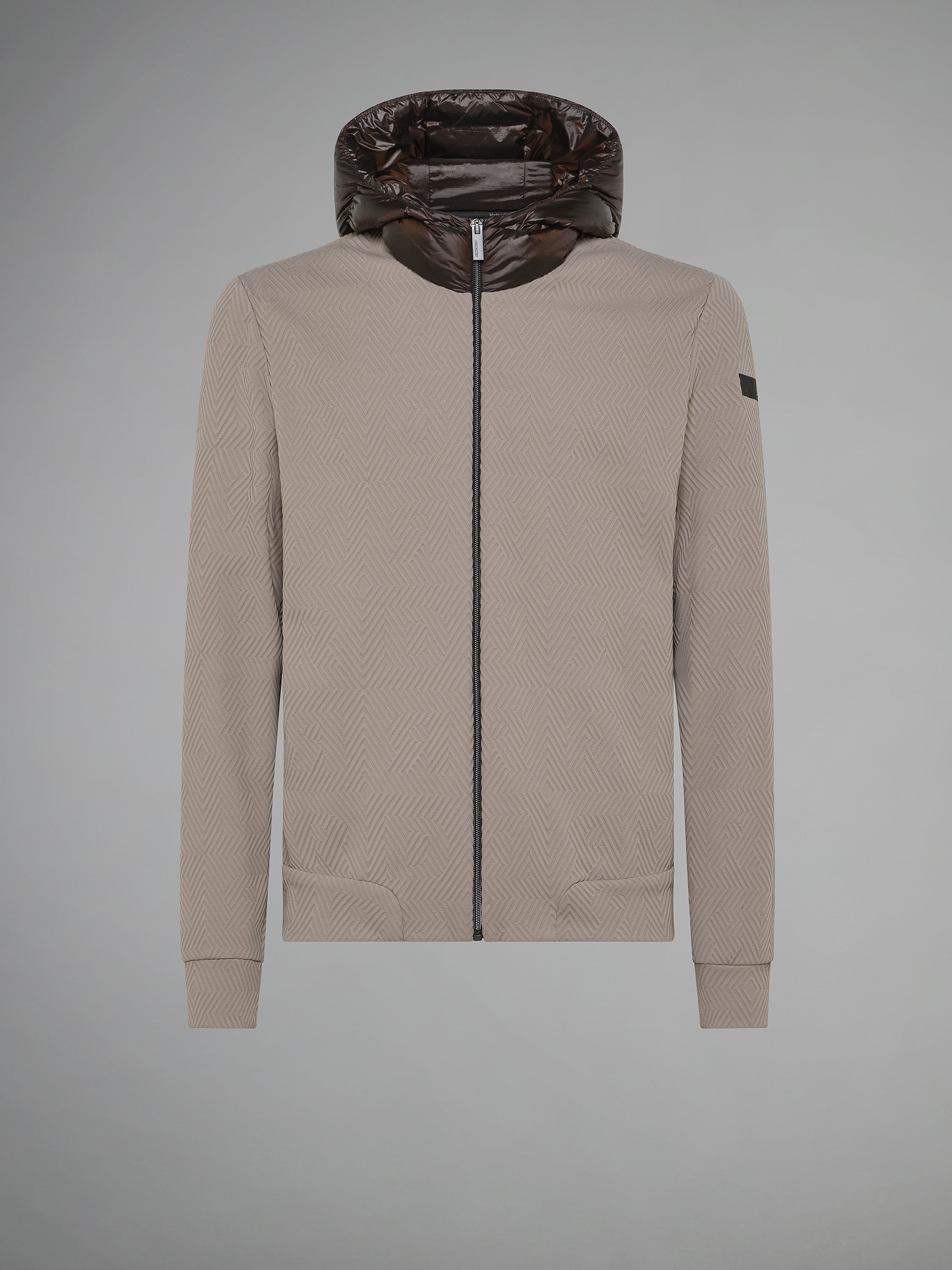 Razzle Dazzle Jacquard Duck Hood Zip Fleece