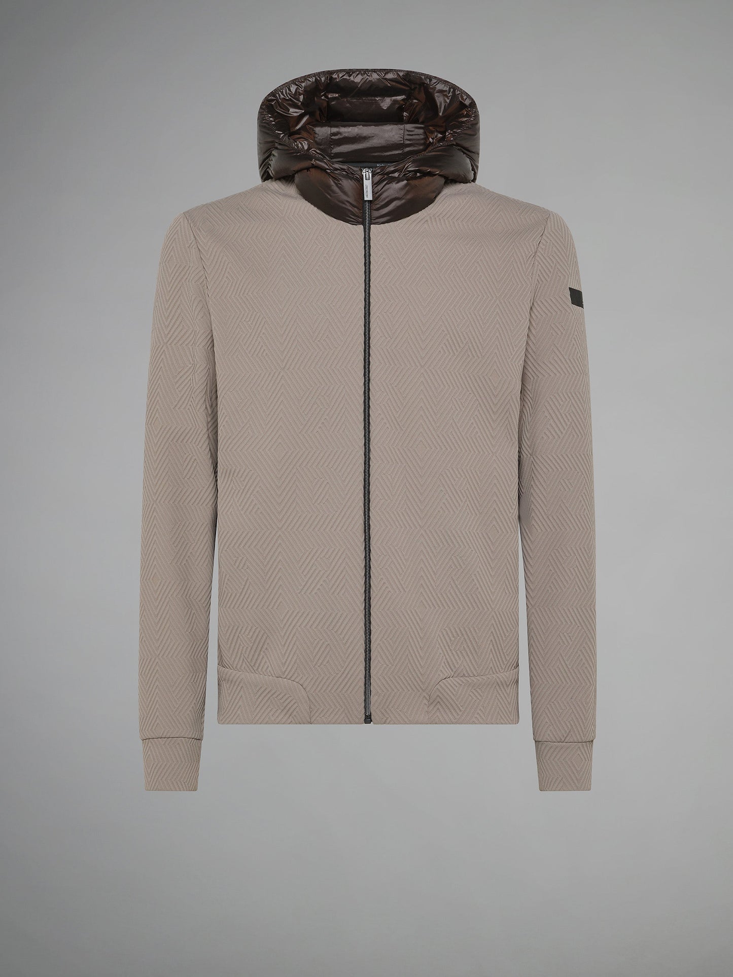 Razzle Dazzle Jacquard Duck Hood Zip Fleece