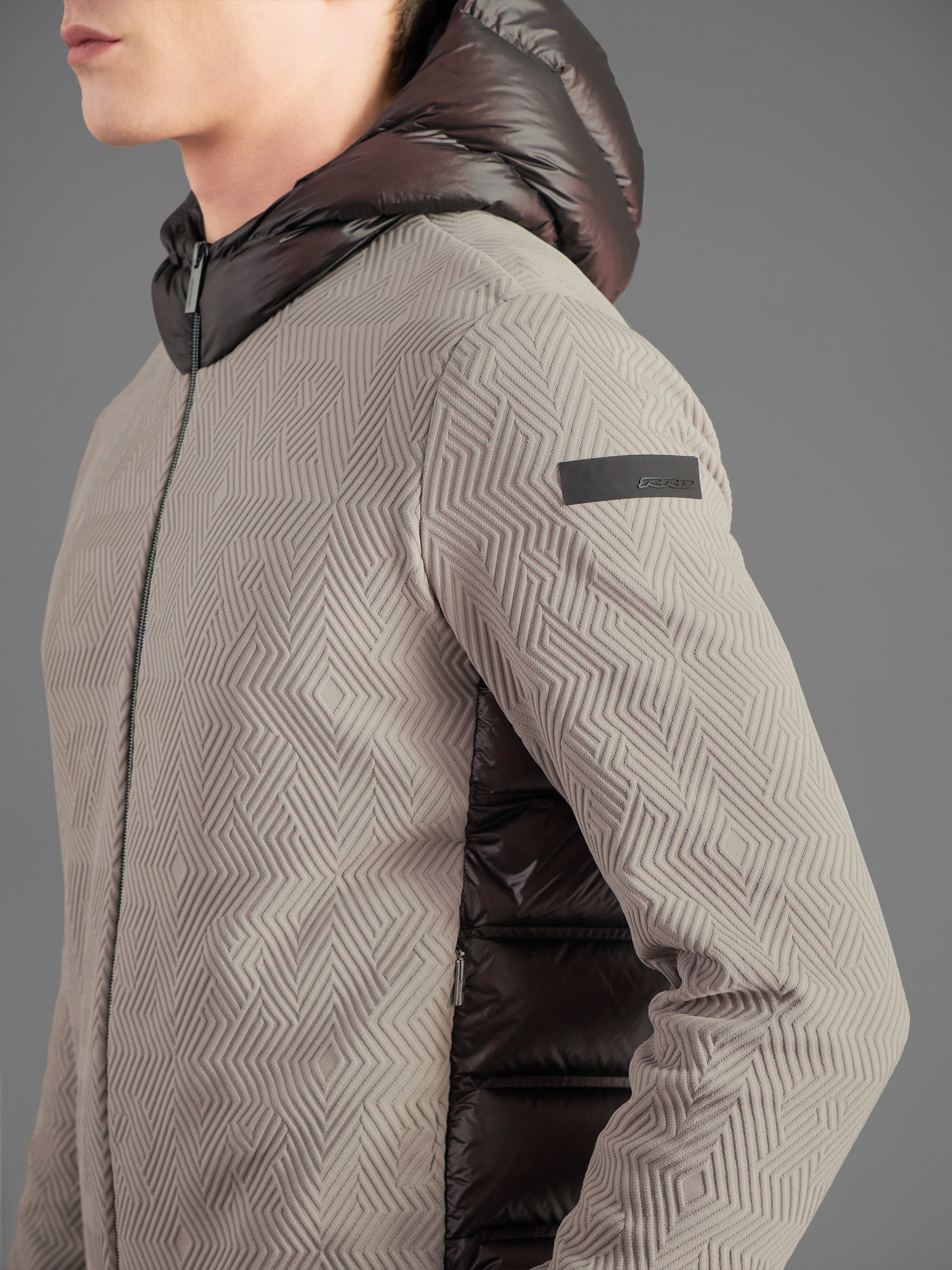 Razzle Dazzle Jacquard Duck Hood Zip Fleece
