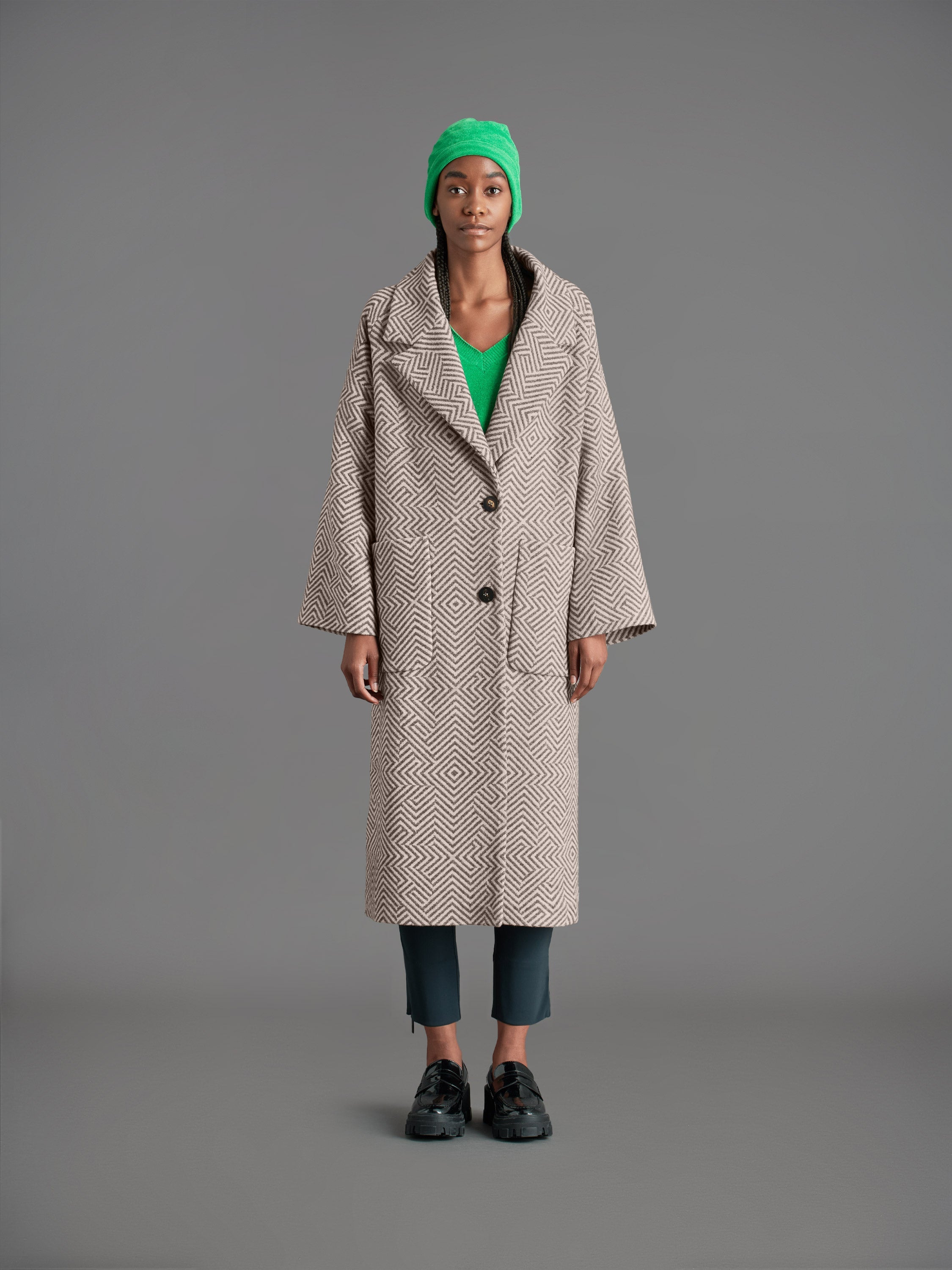Razzle Dazzle Wool Kimover Wom Jkt