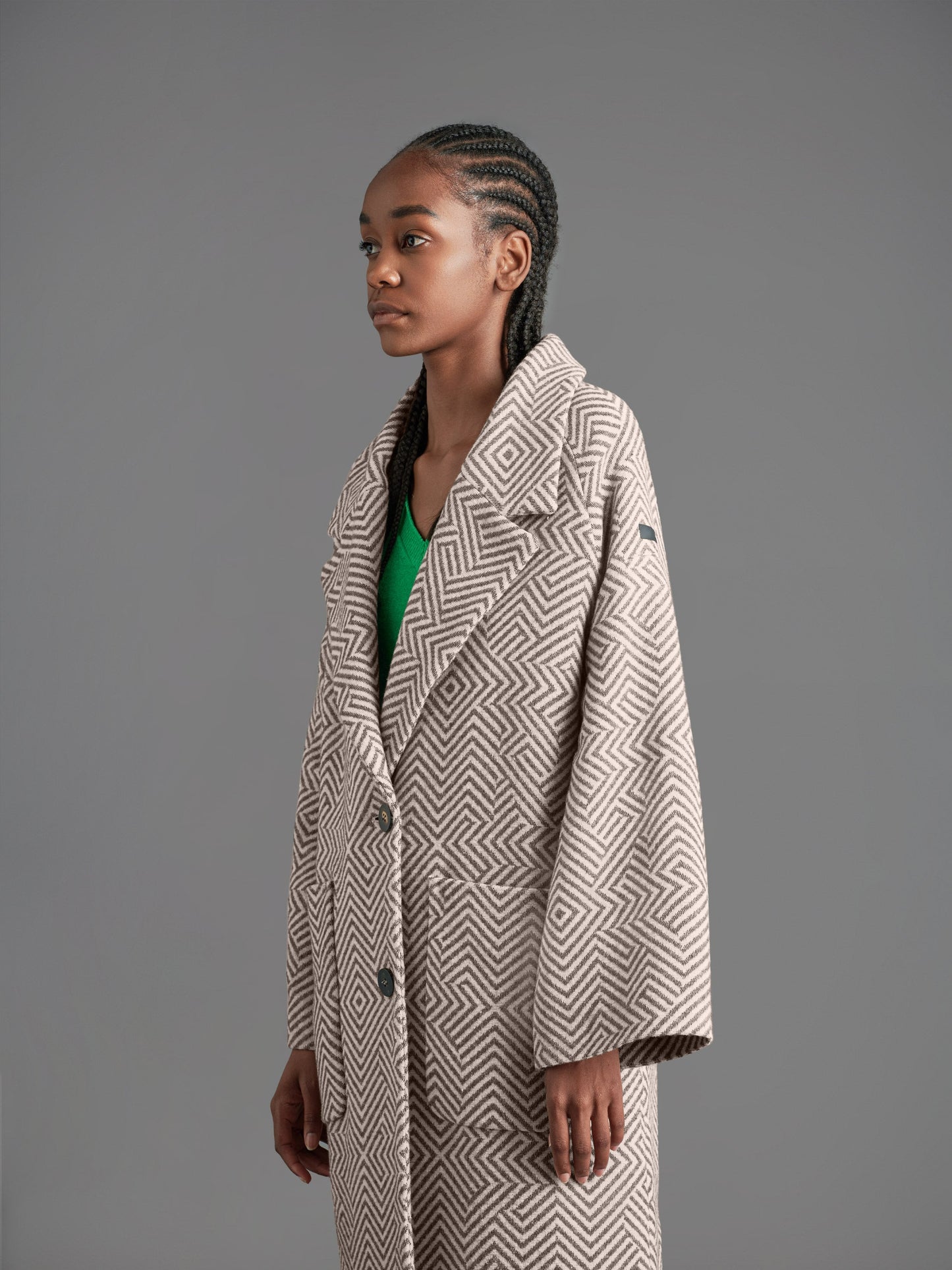 Razzle Dazzle Wool Kimover Wom Jkt