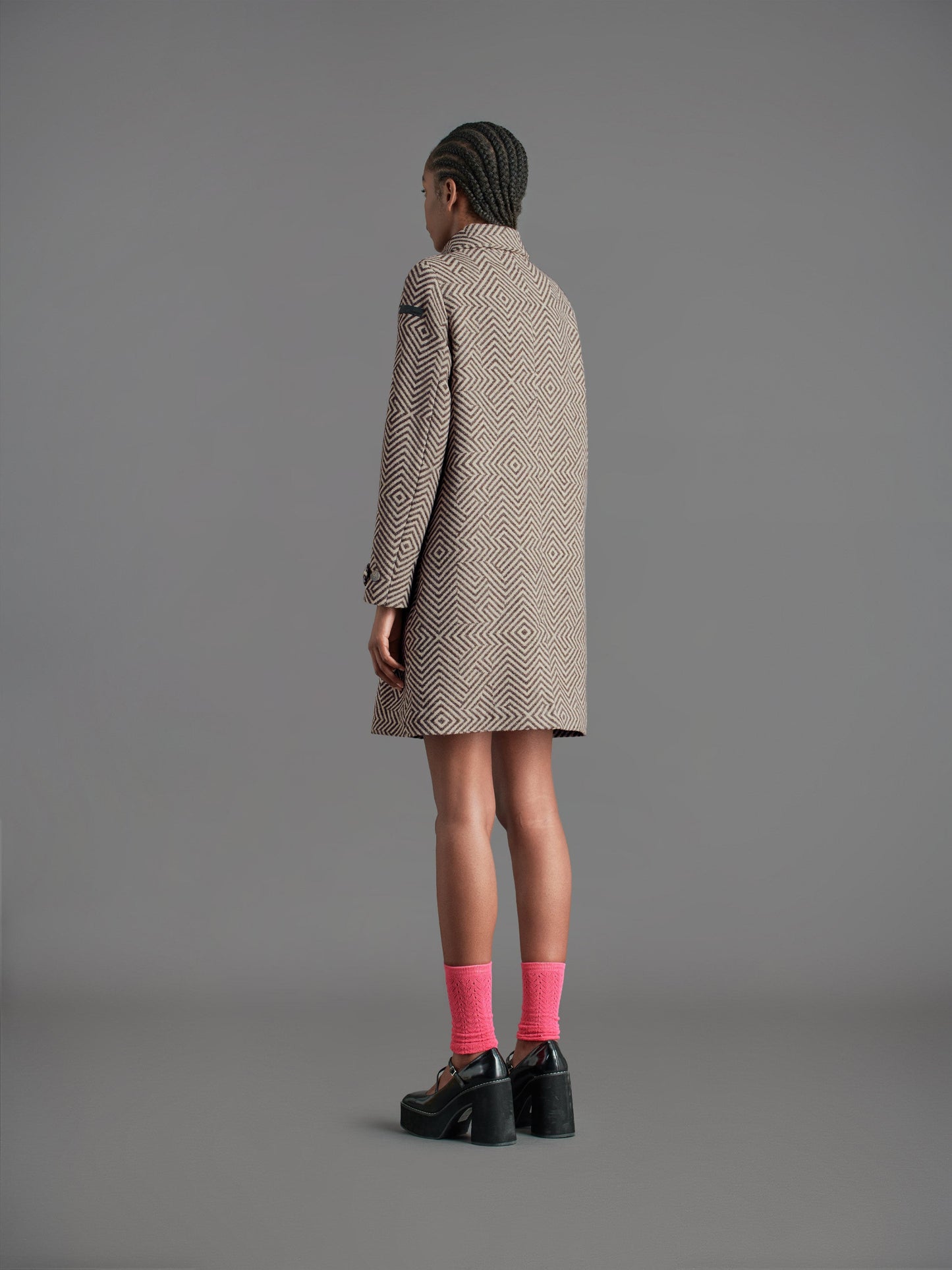 Razzle Dazzle Wool Coat Wom Jkt