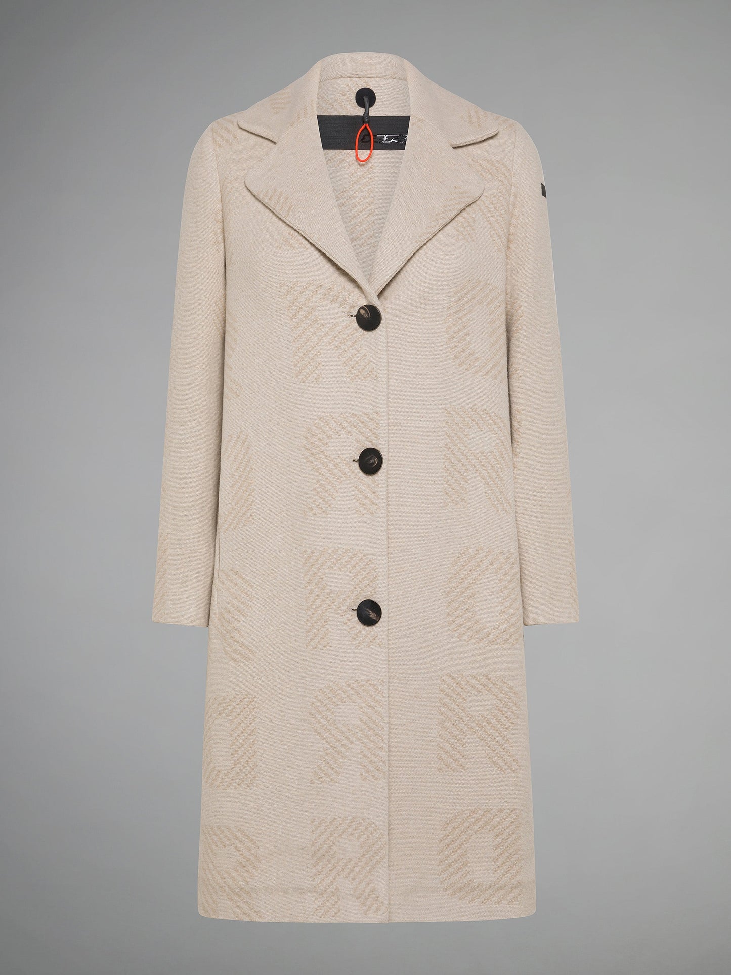 Wool Lettering Coat Wom Jkt