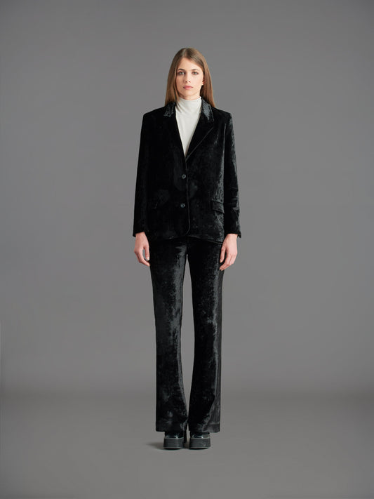 Velvet Night Smoke Wom Blazer