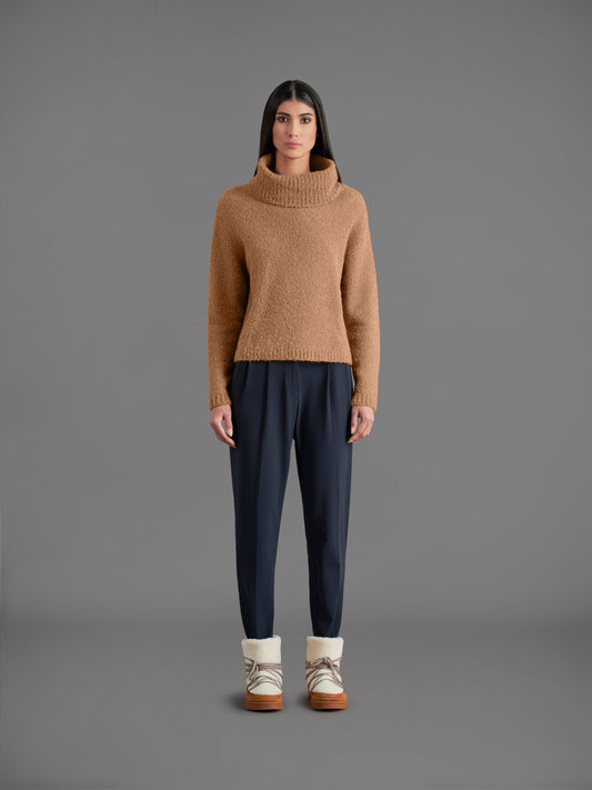 Bouclè Turtleneck Wom Knit