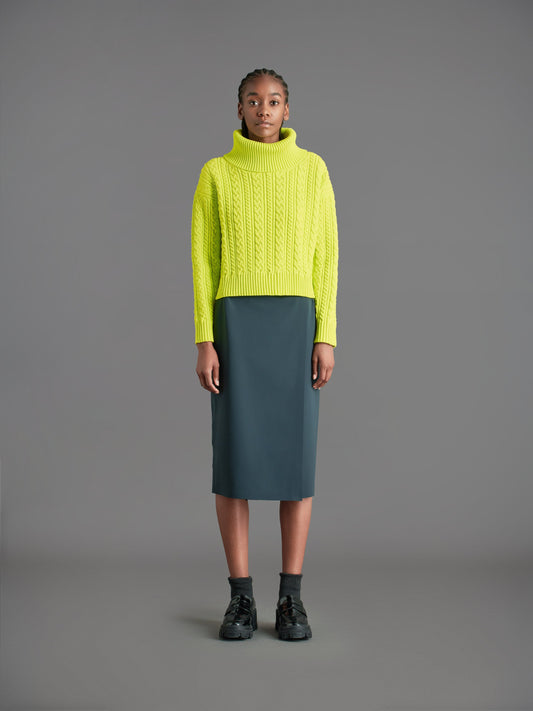 Amos Fish Turtleneck Wom Knit