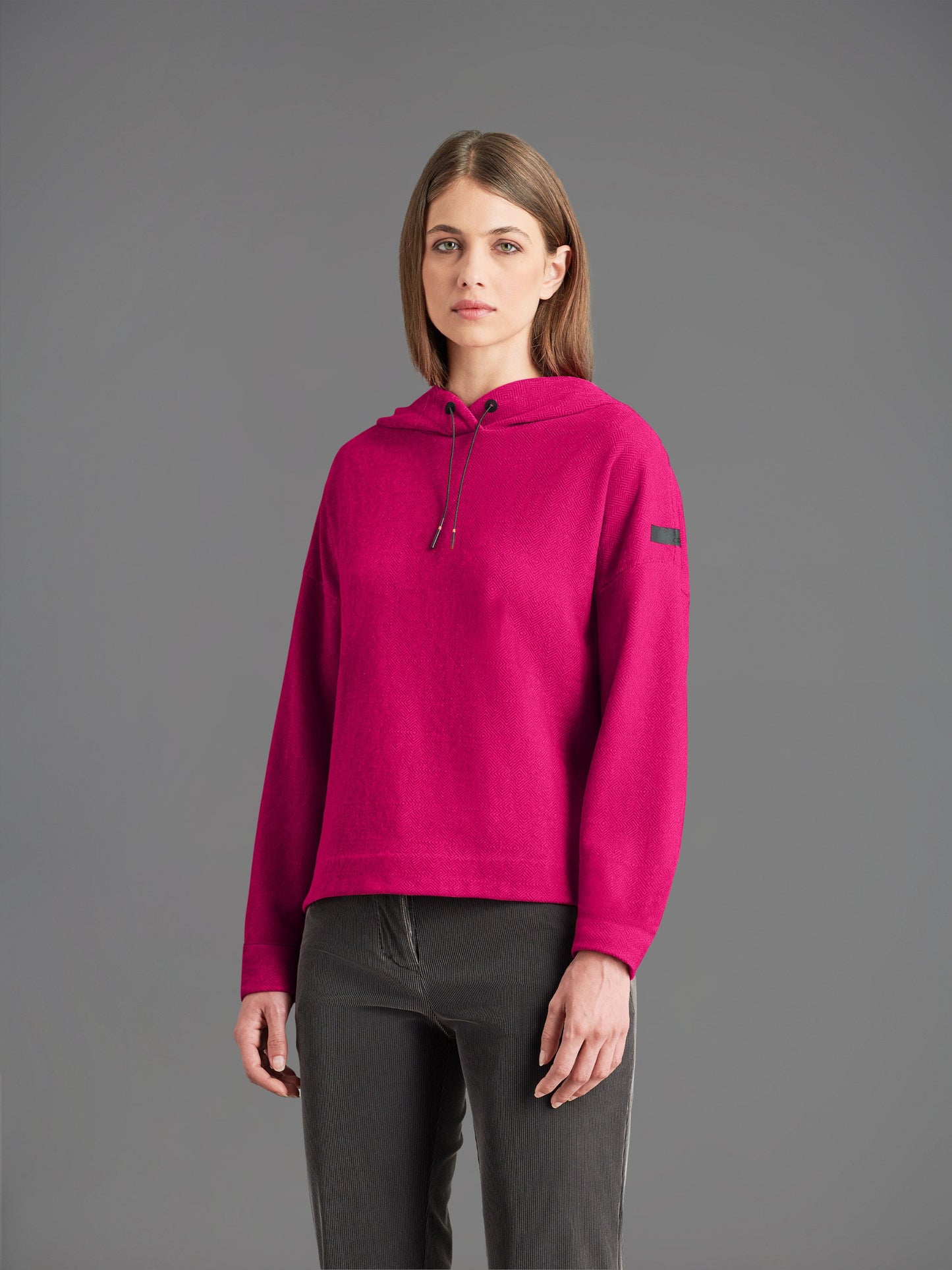 Flock Hood Wom Fleece