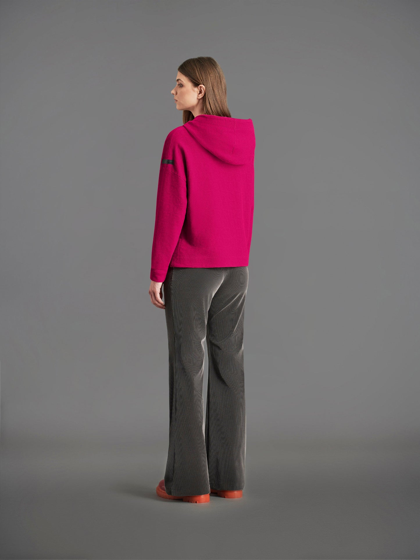 Flock Hood Wom Fleece