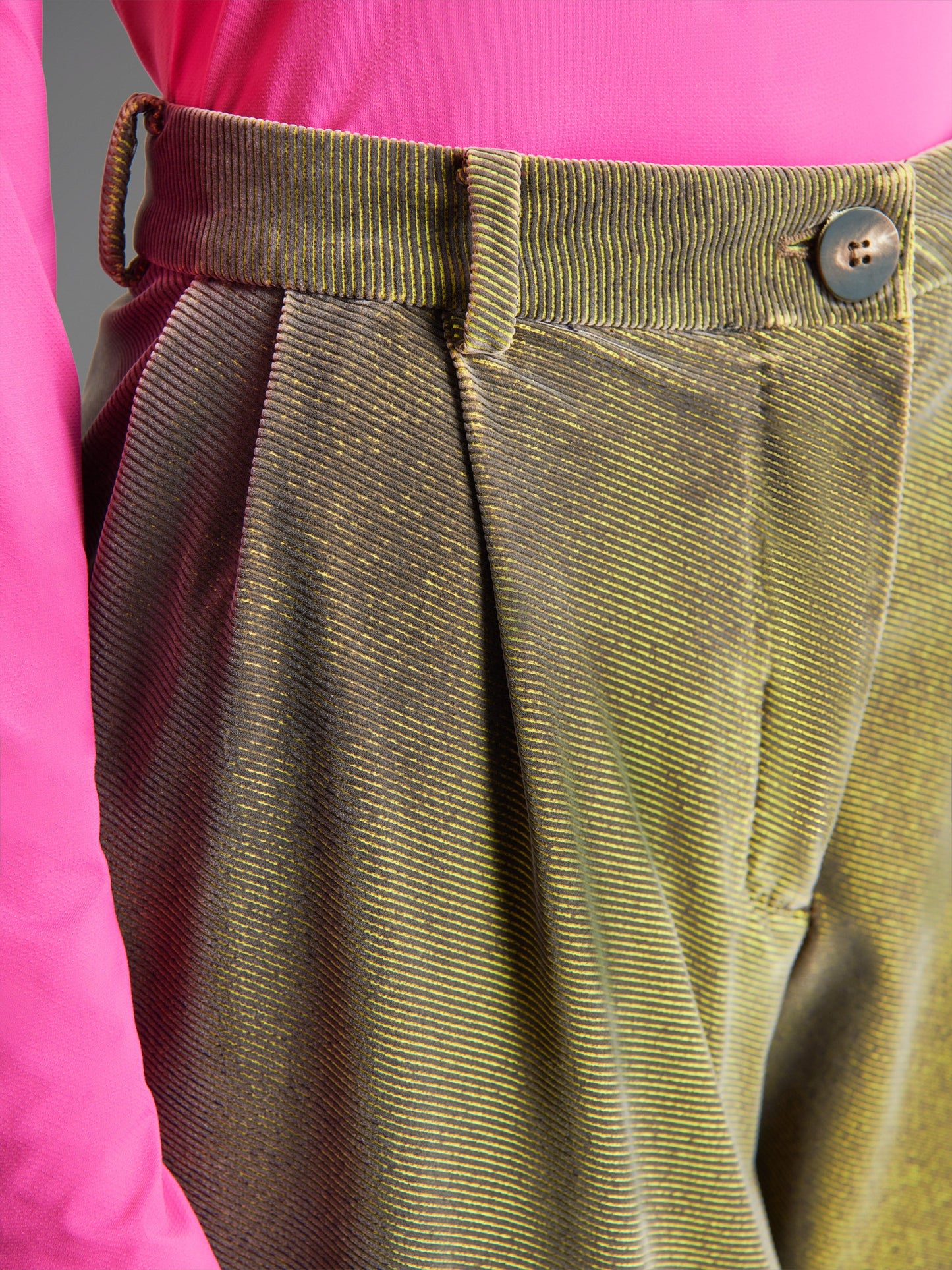 Techno Velvet Diago Military Pocket Wom Pant