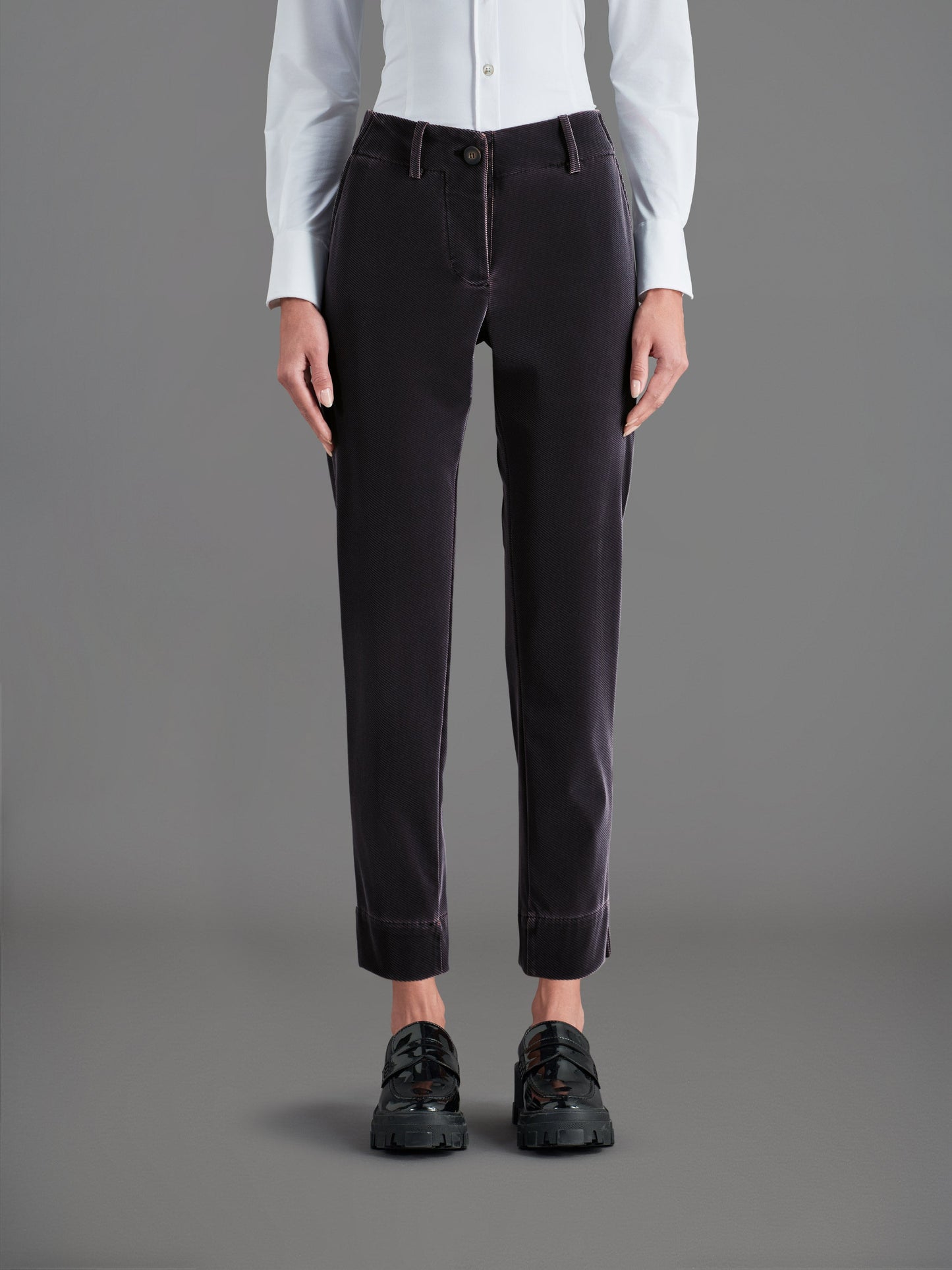 Techno Velvet Diago Wom Pant