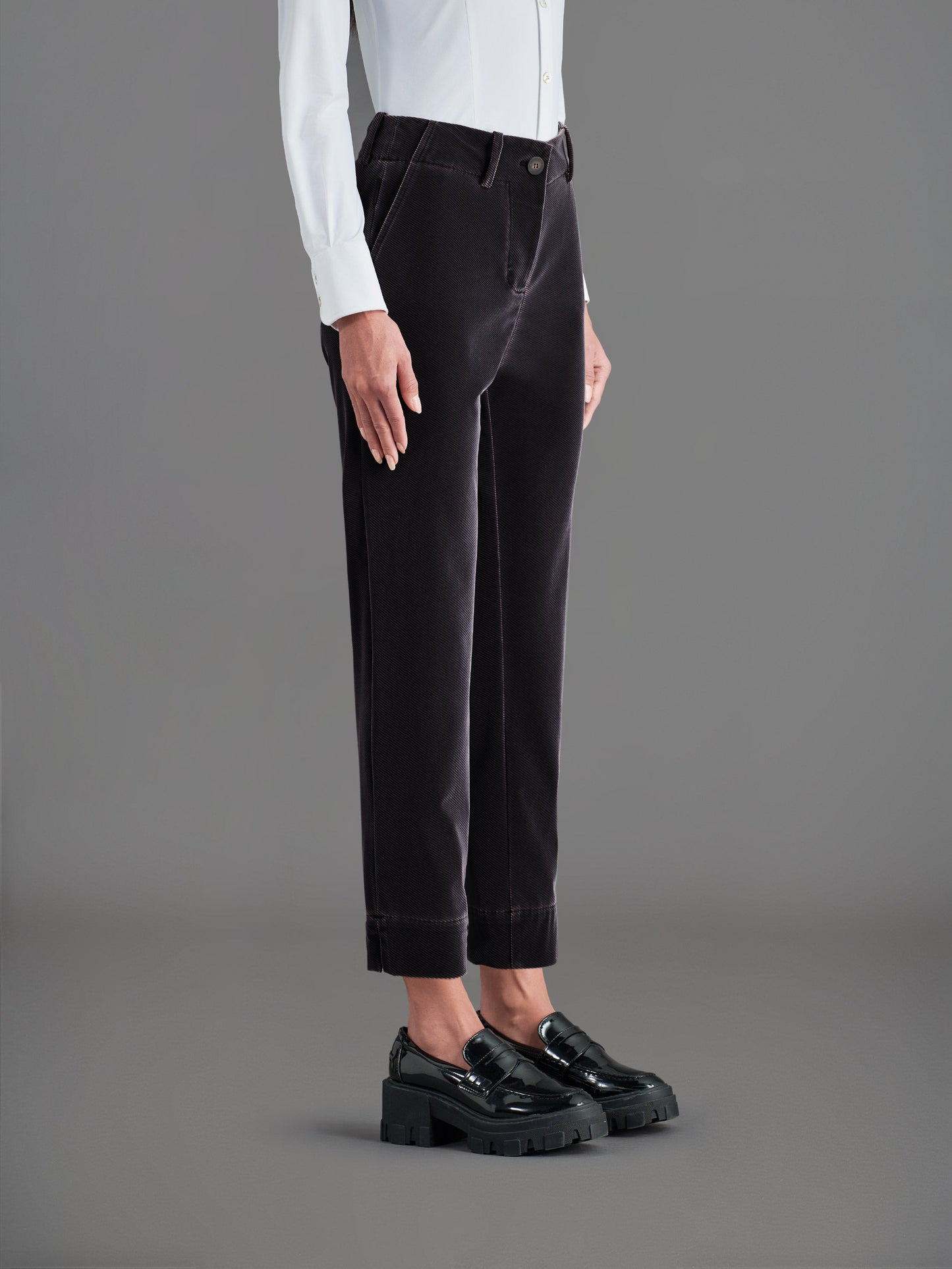 Techno Velvet Diago Wom Pant