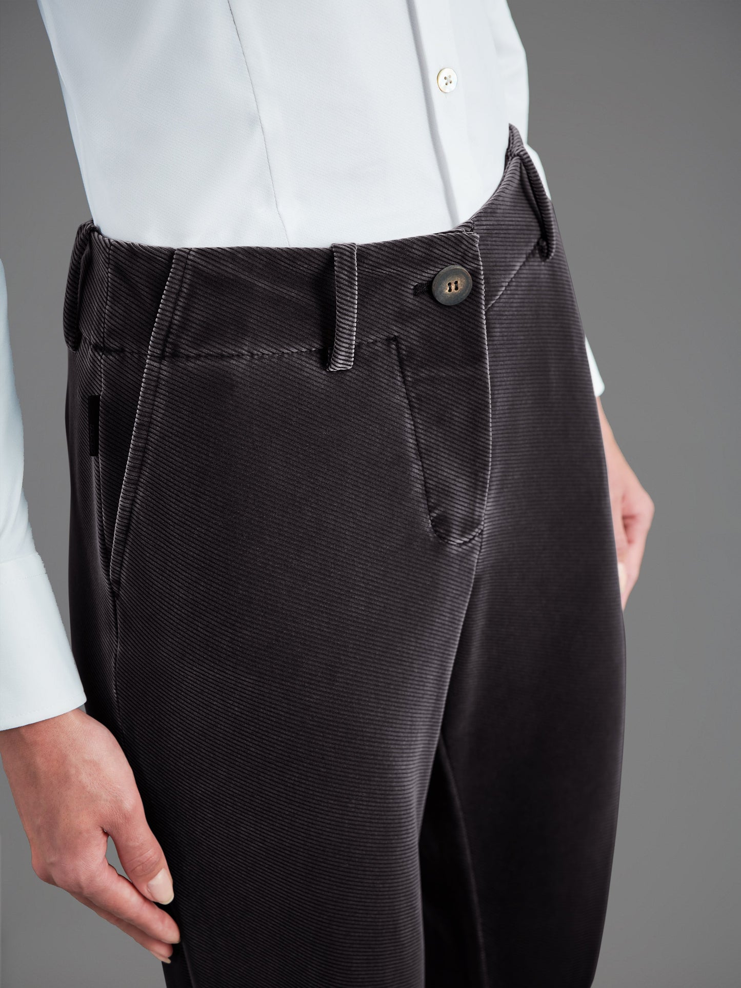 Techno Velvet Diago Wom Pant