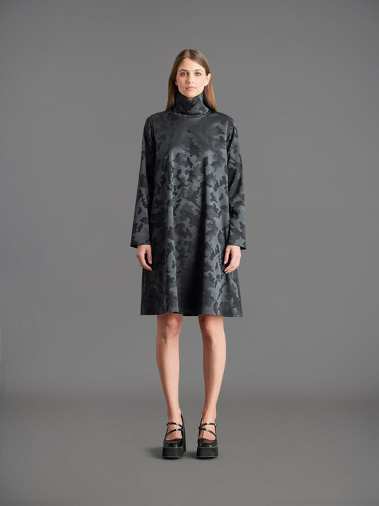 Dolly Camo Turtleneck Wom Dress
