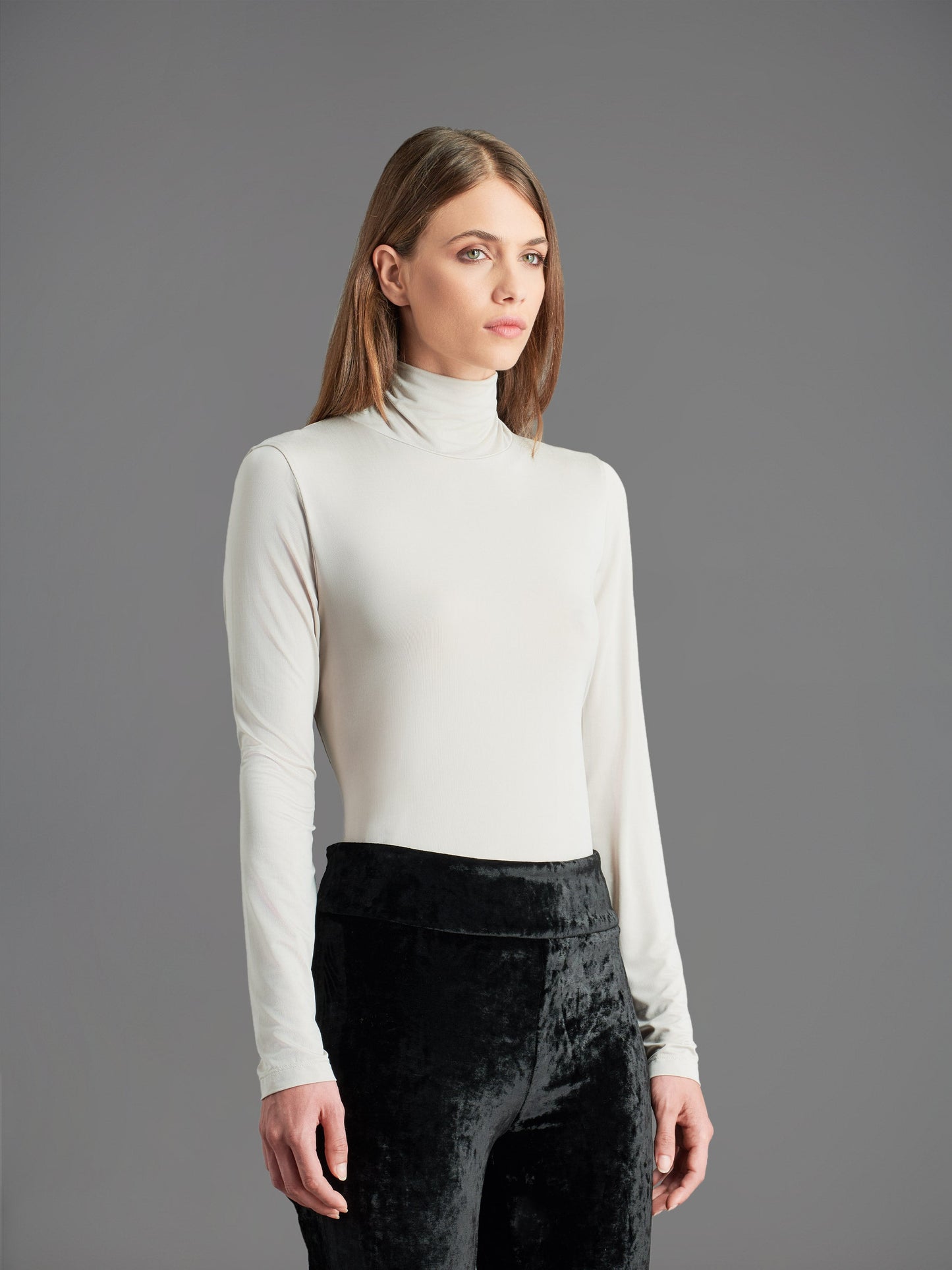 Cupro Turtleneck Wom Shirty