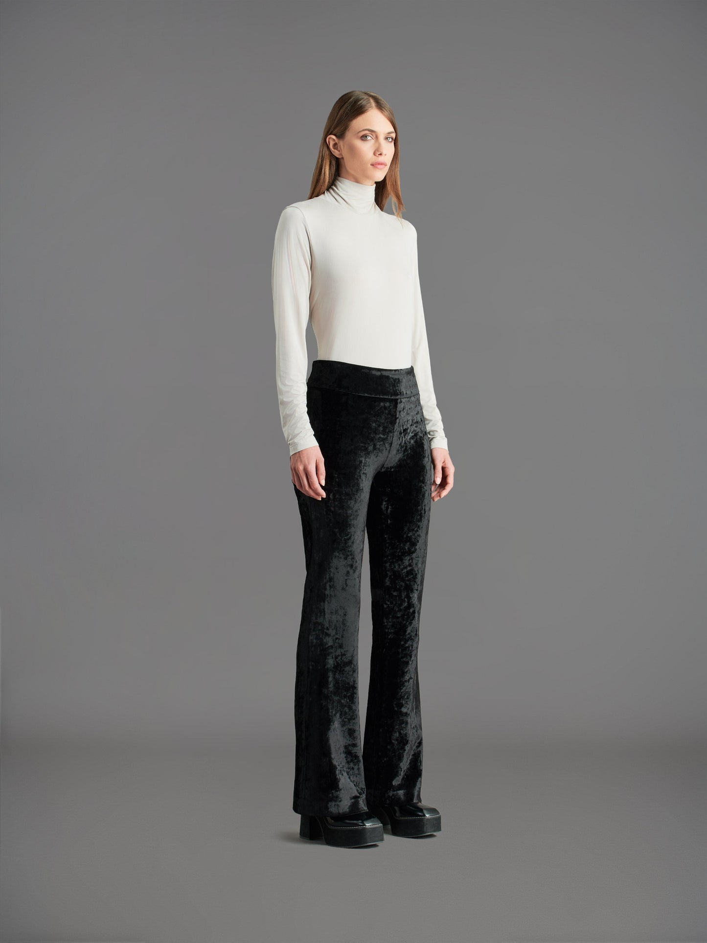 Cupro Turtleneck Wom Shirty